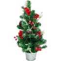Vianočný stromček v kvetináči červená farba