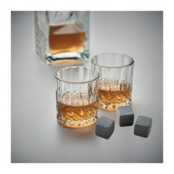 Luxusná sada na whisky s  kamennými kockami