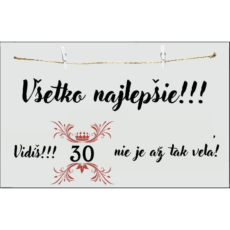 Všetko najlepšie - 30