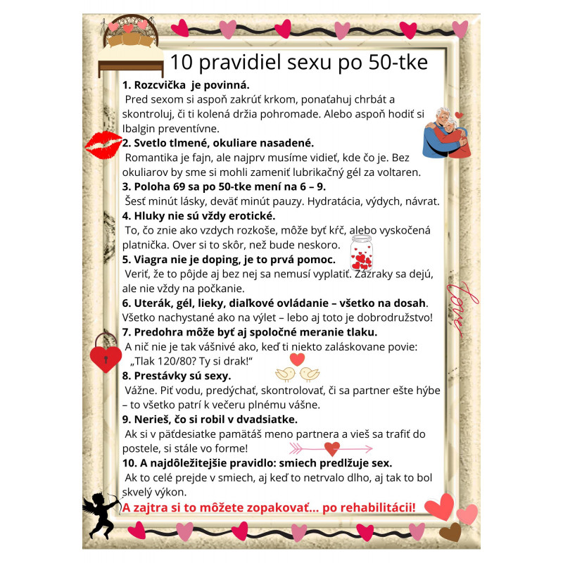 10 pravidiel sexu po 50-tke