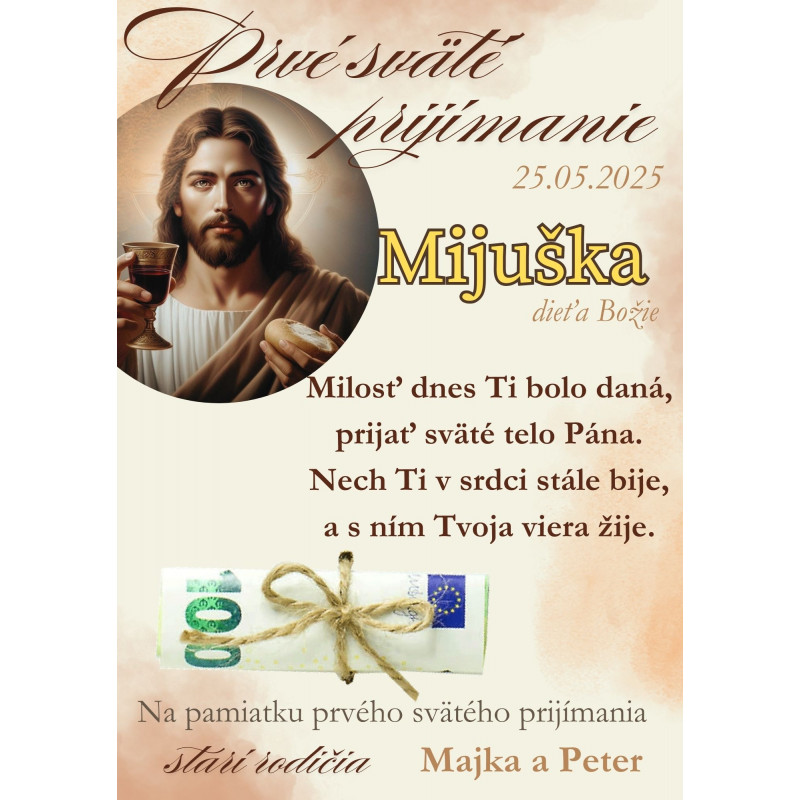 Pamiatka na 1. sväté prijímanie