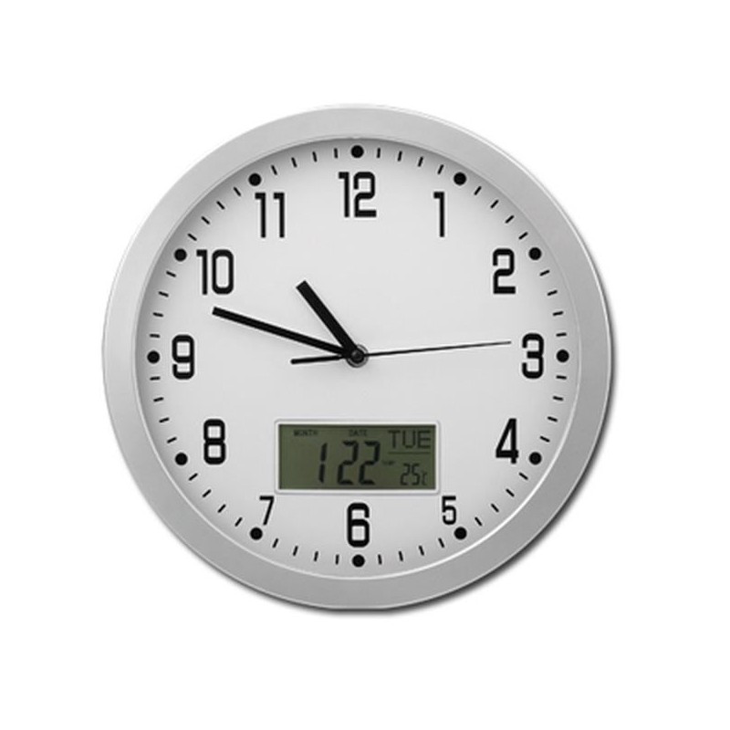 Kuchynské hodiny s dátumom a teplomerom