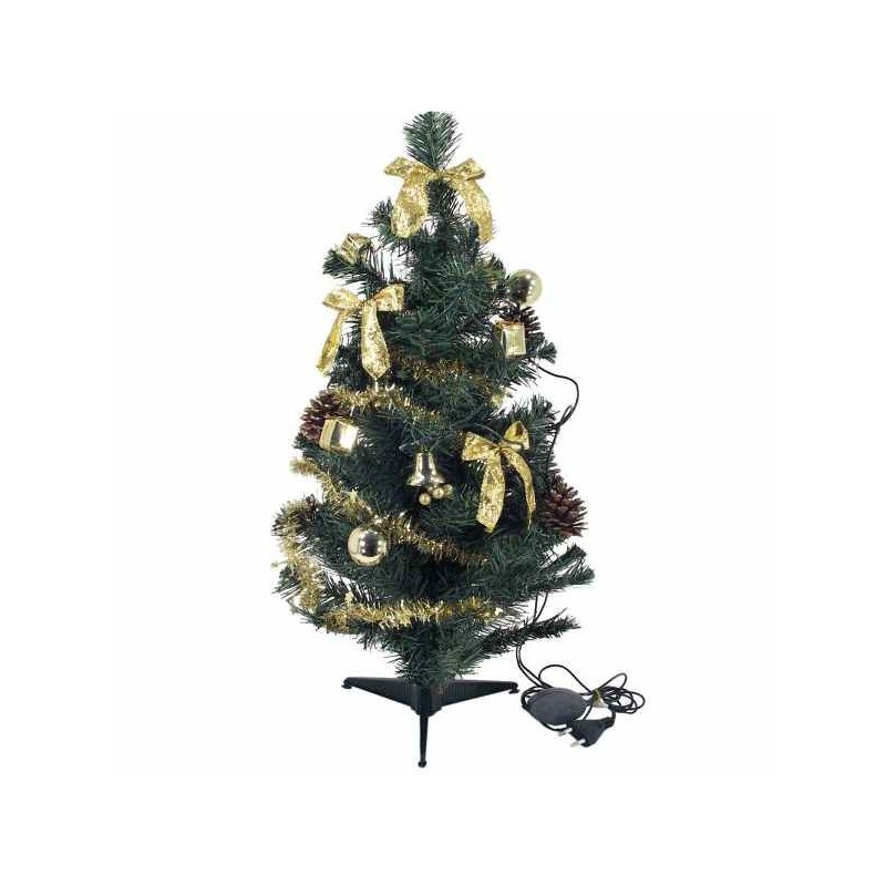 Zdobený vianočný stromček s LED osvetlením