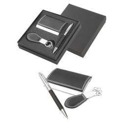 Vizitkár, kľúčenka a pero v luxusnom darčekovom obale