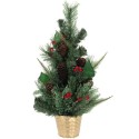 Vianočný ozdobený stromček závesný 50 cm